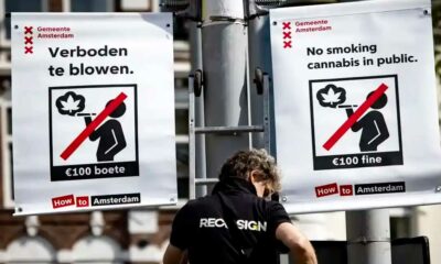 Roken van cannabis verboden in de straten van Amsterdam