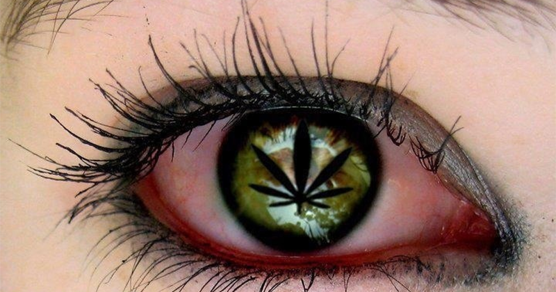 Rode ogen door cannabis