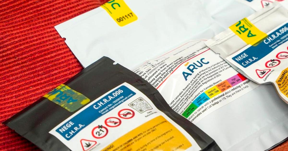 Voorraad cannabis in een Cannabis Club in Malta