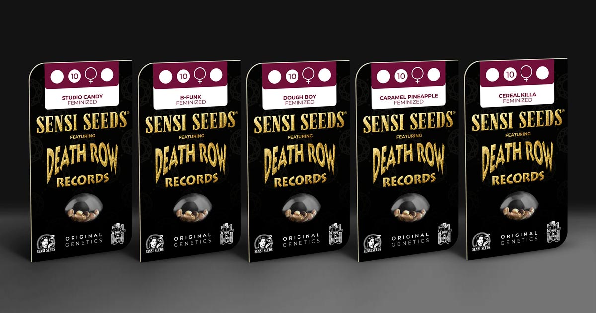 Sensi Seeds en Death Row Records lanceren hun cannabissoorten