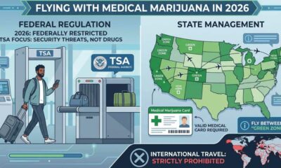 Gebruik van cannabis in een vliegtuig in de Verenigde Staten