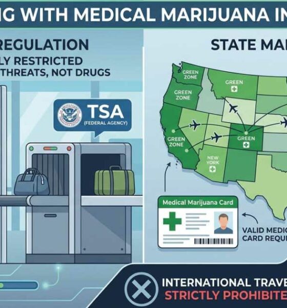 Gebruik van cannabis in een vliegtuig in de Verenigde Staten