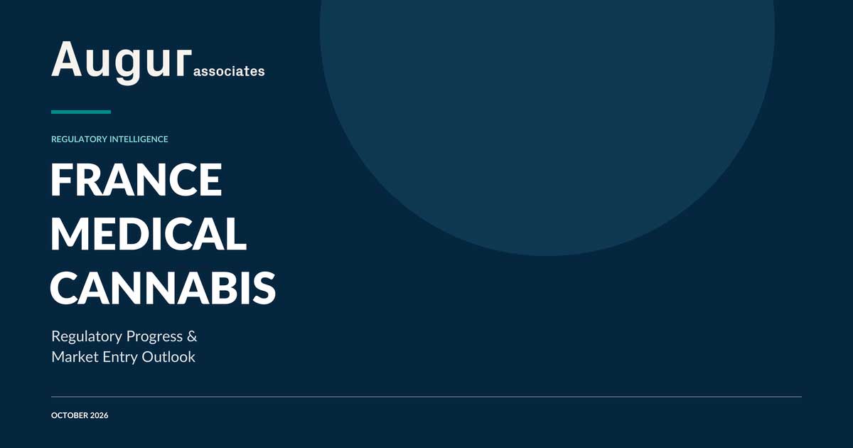Memorandum van Augur Associates over medicinale cannabis in Frankrijk